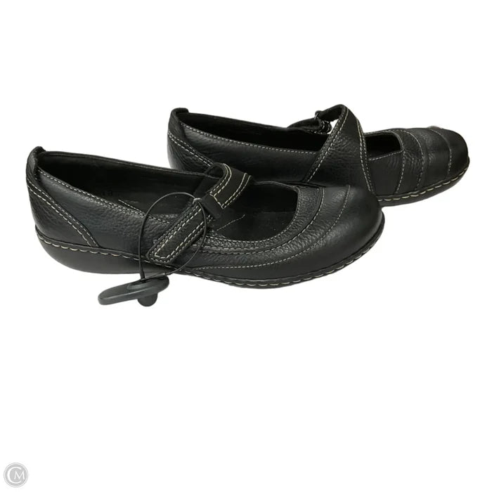 Shoes Flats By Clarks In Black, Size: 10