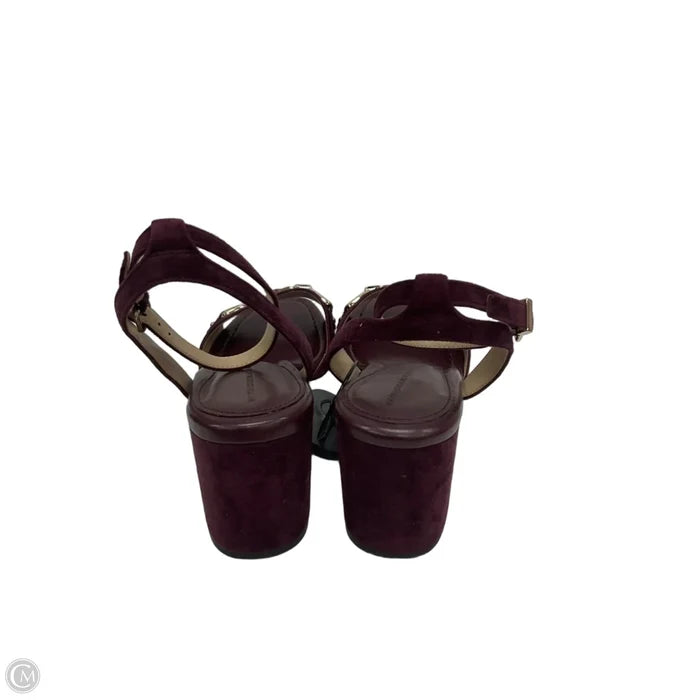 Shoes Heels Block By White House Black Market In Maroon, Size: 10