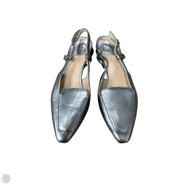 Shoes Heels Kitten By Alex Marie In Silver, Size: 7.5