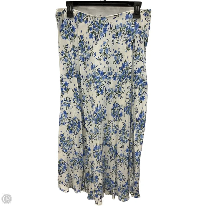 Skirt Maxi By Mng In Floral Print, Size: L