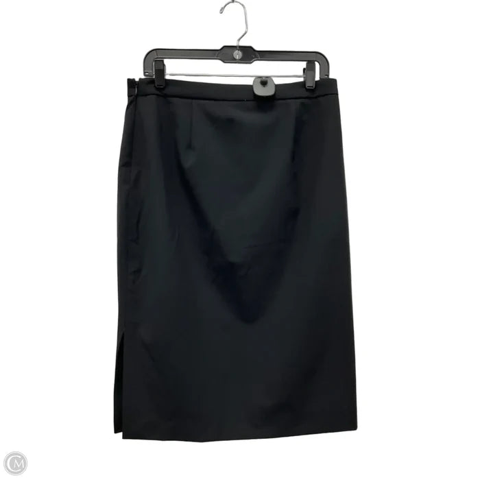 Skirt Midi By Banana Republic In Black, Size: 8