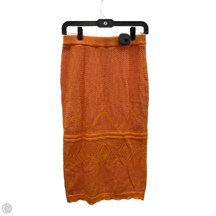Skirt Midi By Cme In Orange, Size: M