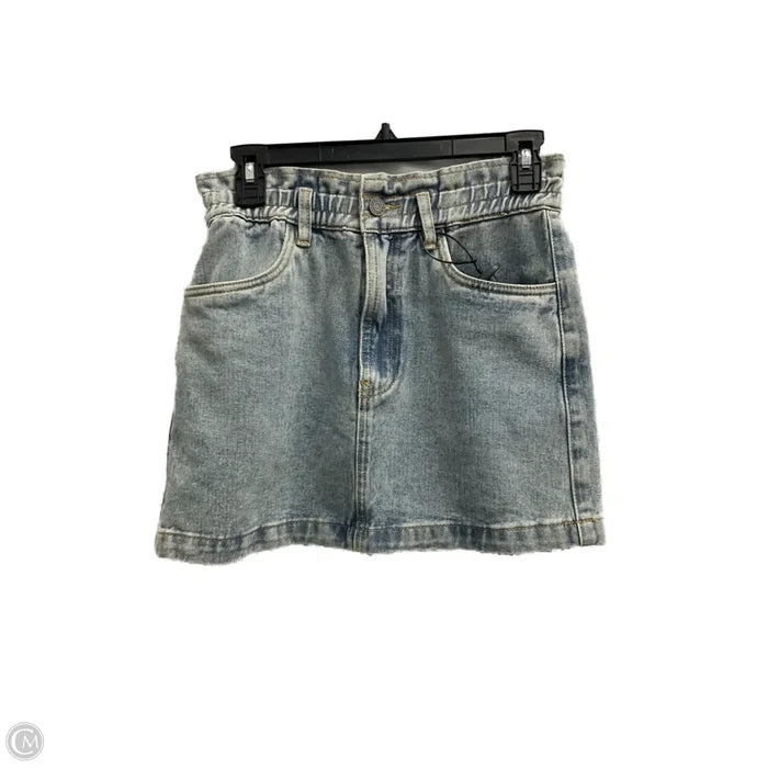 Skirt Mini & Short By Cma In Blue Denim, Size: S