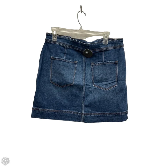 Skirt Mini & Short By Loft In Blue Denim, Size: 10