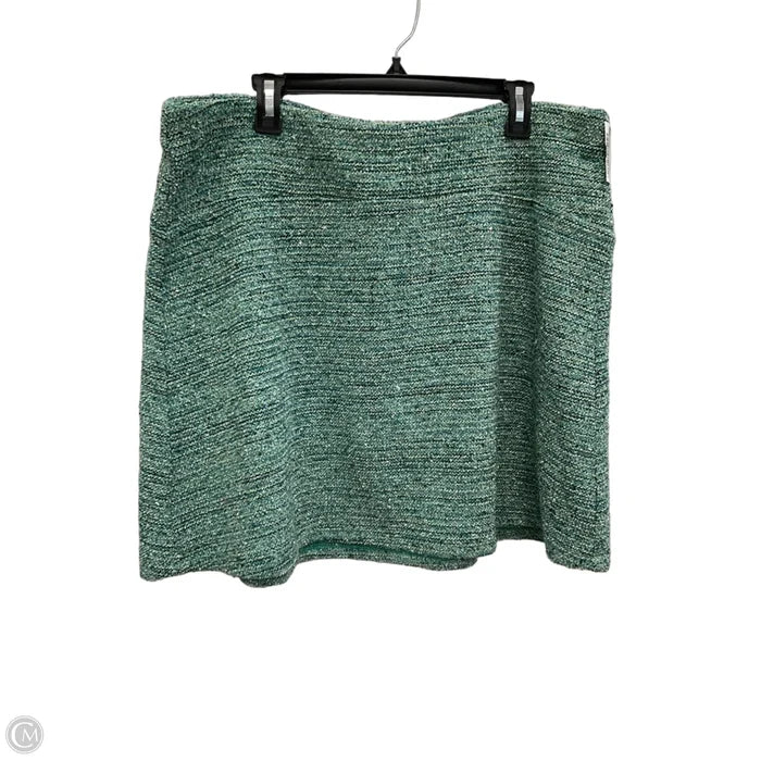 Skirt Mini & Short By Loft In Green, Size: Xl