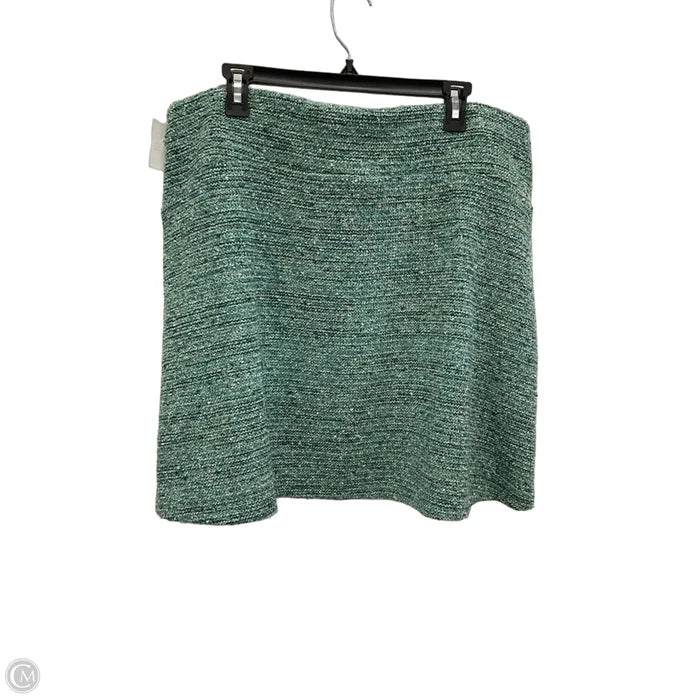 Skirt Mini & Short By Loft In Green, Size: Xl