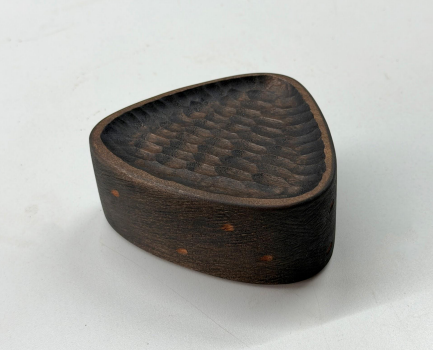 Small Triangular Dot Dish (Black)