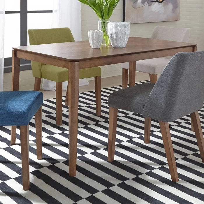 Space Saver Rectangular Leg Table in Satin Walnut image