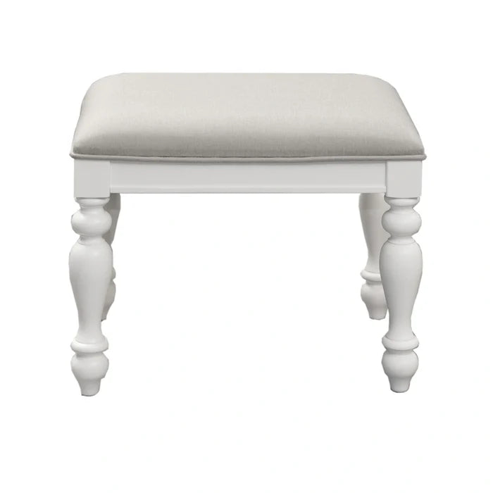 Summer House I Vanity Stool in Oyster White image