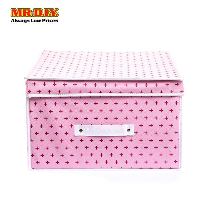 SUNEE Foldable Non-Woven Storage Box with Lid 70417