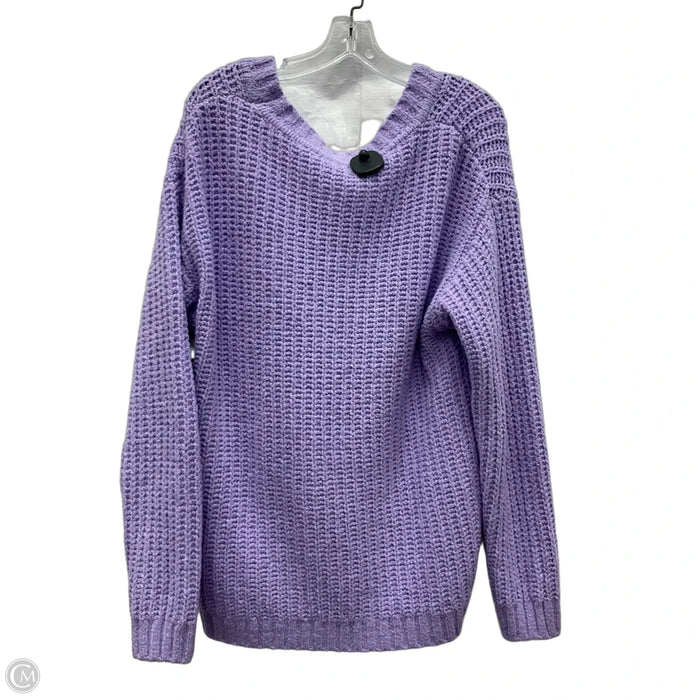 Sweater By Clothes Mentor In Purple, Size: S