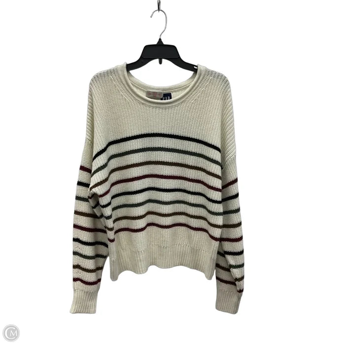 Sweater By Gap In Striped Pattern, Size: L