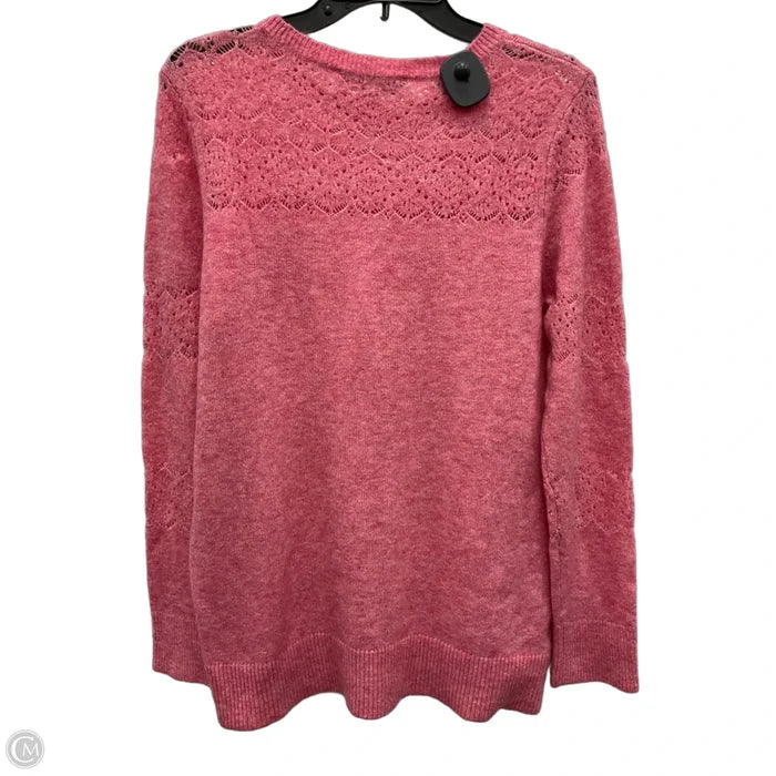 Sweater By Loft In Pink, Size: L