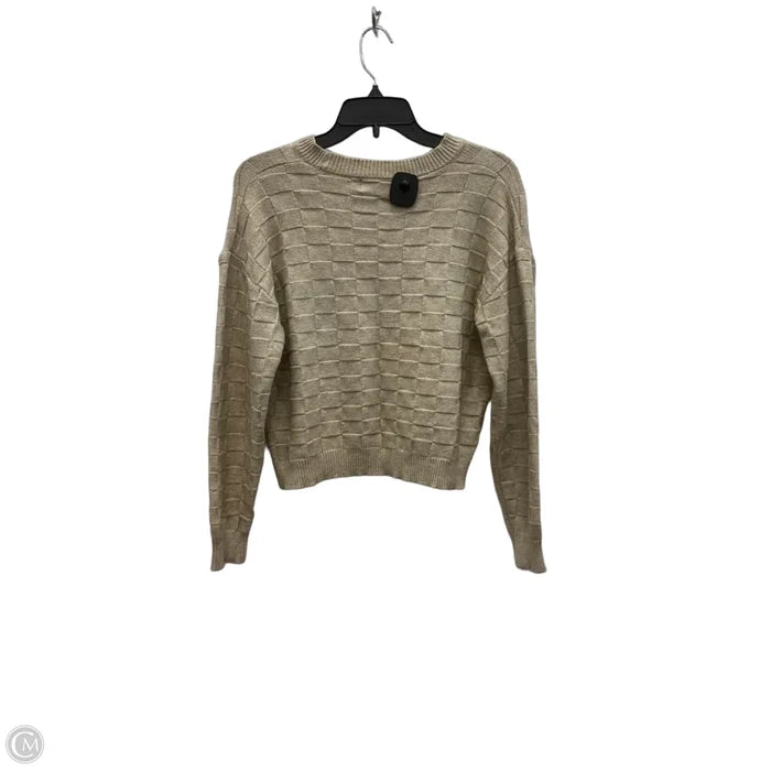 Sweater By Poof In Tan, Size: L