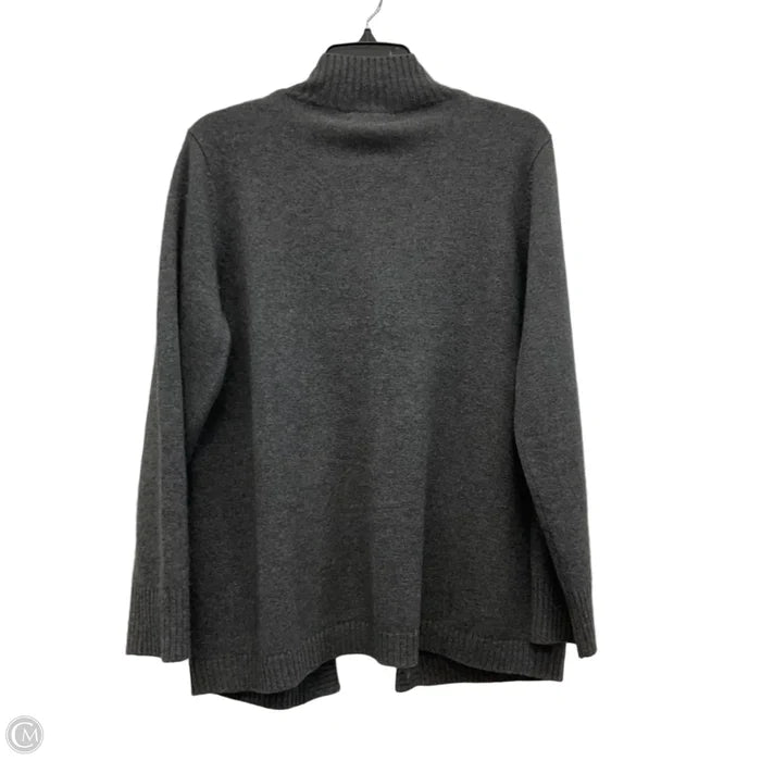 Sweater Cardigan Cashmere By Orvis In Grey, Size: M