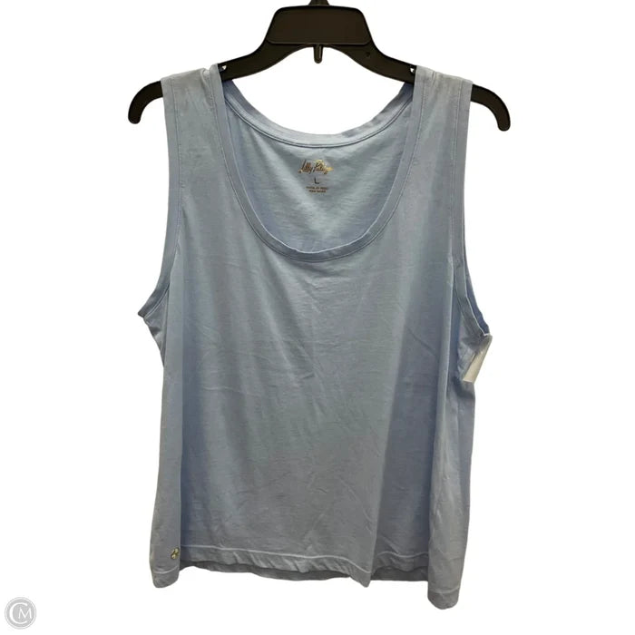 Tank Top Designer By Lilly Pulitzer In Blue, Size: L