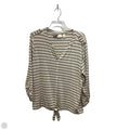 Top 3/4 Sleeve By Chicos In Tan, Size: L