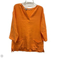 Top 3/4 Sleeve By Soft Surroundings In Orange, Size: M