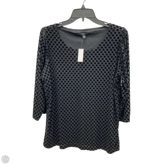 Top 3/4 Sleeve By Talbots In Black, Size: Xlp