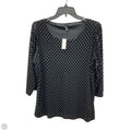 Top 3/4 Sleeve By Talbots In Black, Size: Xlp