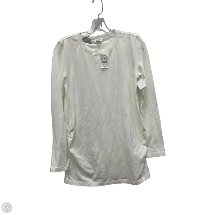 Top Long Sleeve Basic By J. Crew In White, Size: M