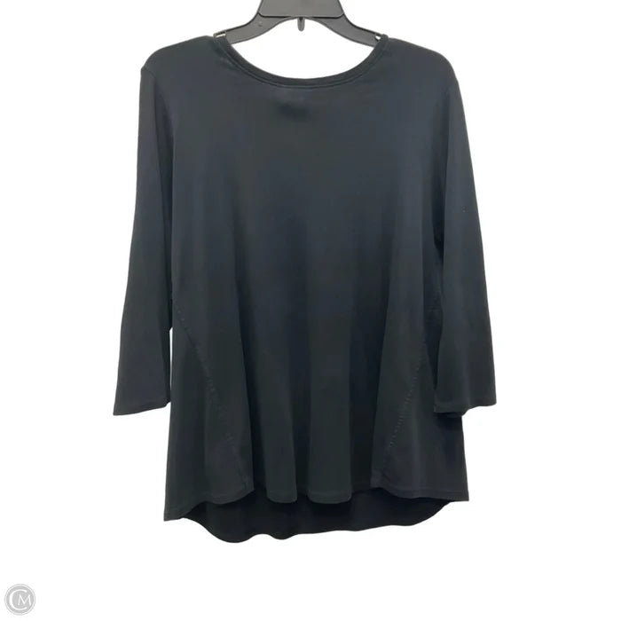 Top Long Sleeve Basic By J. Jill In Black, Size: L