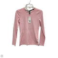Top Long Sleeve Basic By Lauren By Ralph Lauren In Pink, Size: S