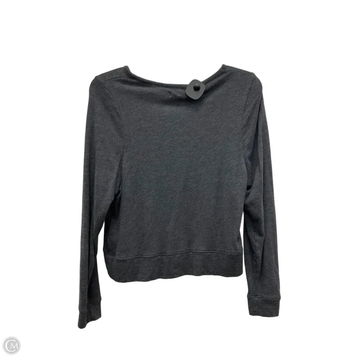 Top Long Sleeve Basic By Madewell In Grey, Size: S