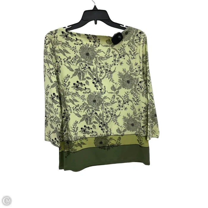 Top Long Sleeve By Ann Taylor In Green, Size: M