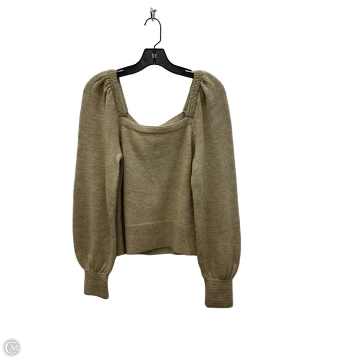 Top Long Sleeve By Anthropologie In Beige, Size: S
