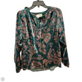 Top Long Sleeve By Anthropologie In Green, Size: Xs