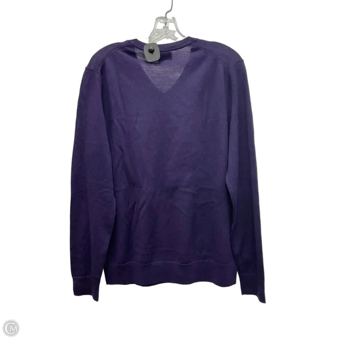 Top Long Sleeve By Banana Republic In Purple, Size: M