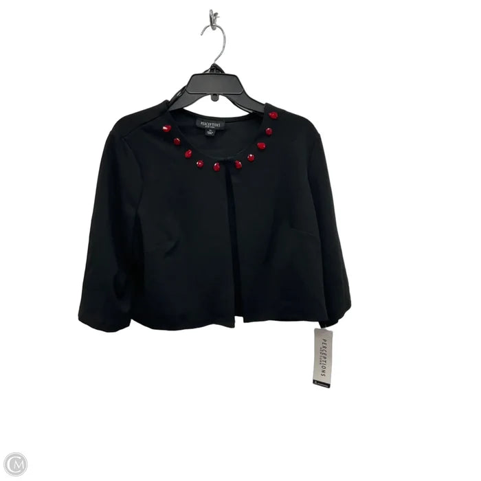 Top Long Sleeve By Charter Club In Black, Size: L
