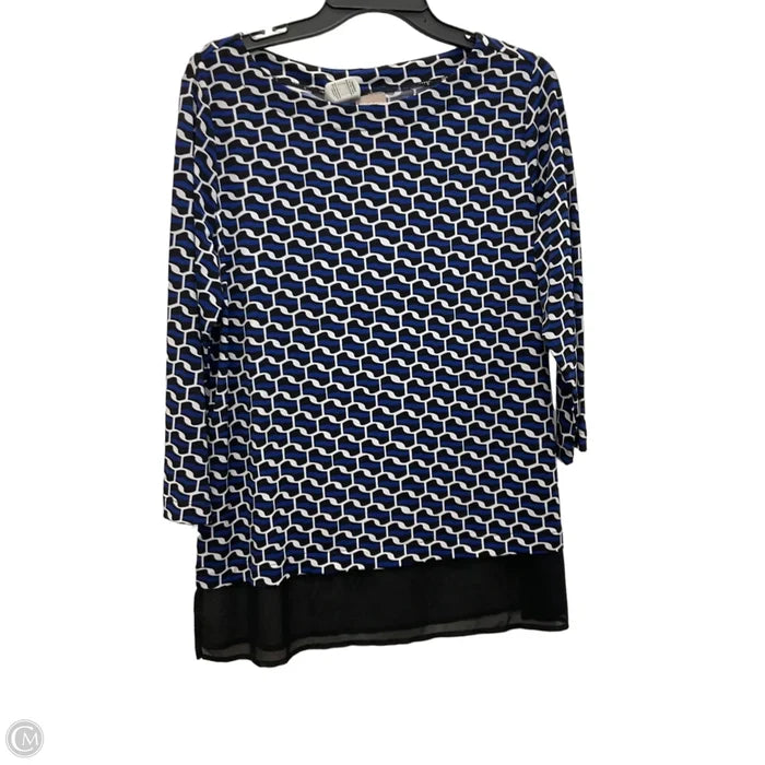 Top Long Sleeve By Chicos In Blue, Size: M
