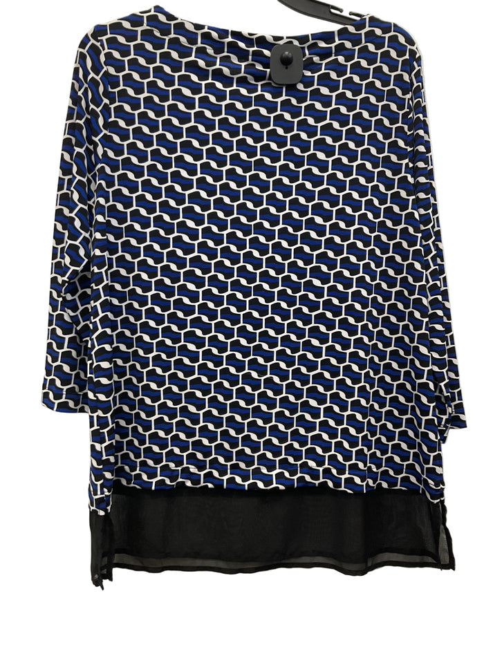 Top Long Sleeve By Chicos In Blue, Size: M