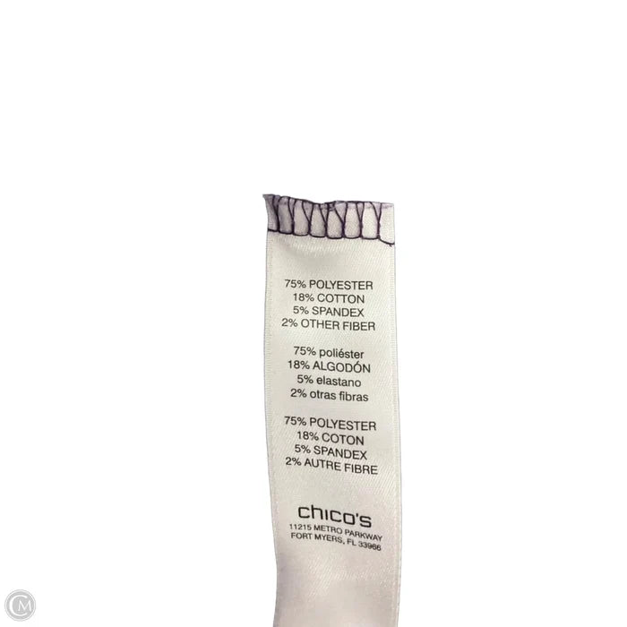 Top Long Sleeve By Chicos In Purple, Size: M