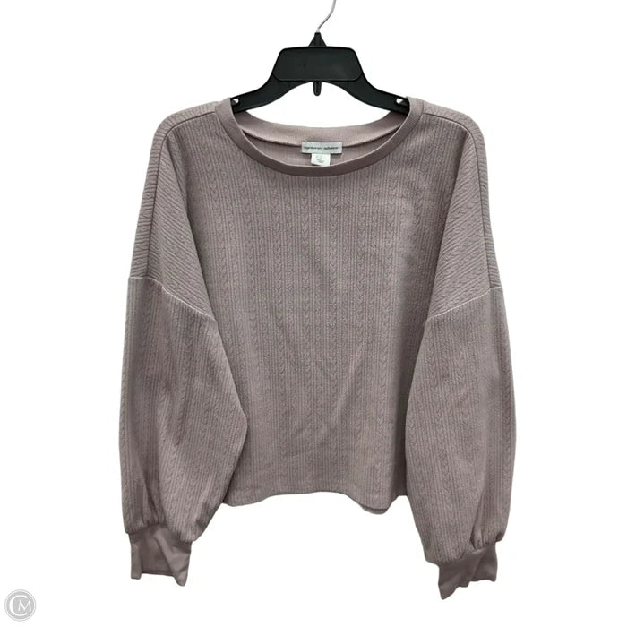 Top Long Sleeve By Cupcakes And Cashmere In Purple, Size: Xl