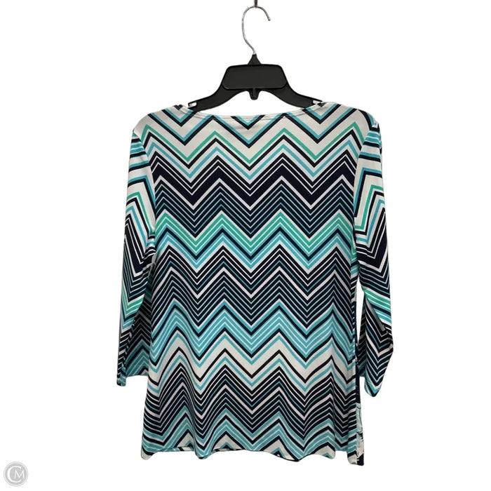 Top Long Sleeve By Easywear By Chicos In Blue, Size: S