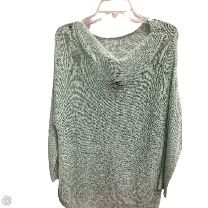 Top Long Sleeve By Eileen Fisher In Teal, Size: S