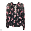 Top Long Sleeve By Express In Floral Print, Size: Xl