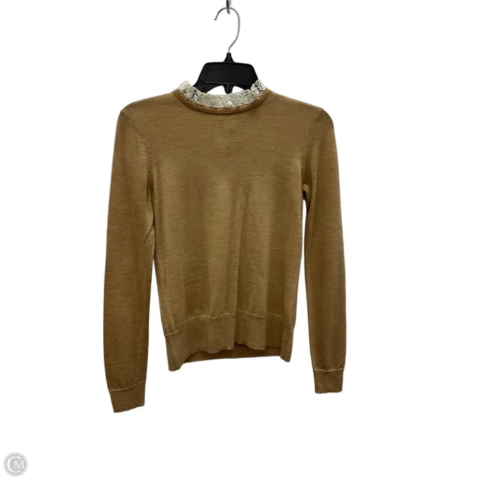 Top Long Sleeve By J. Crew In Tan, Size: Xs