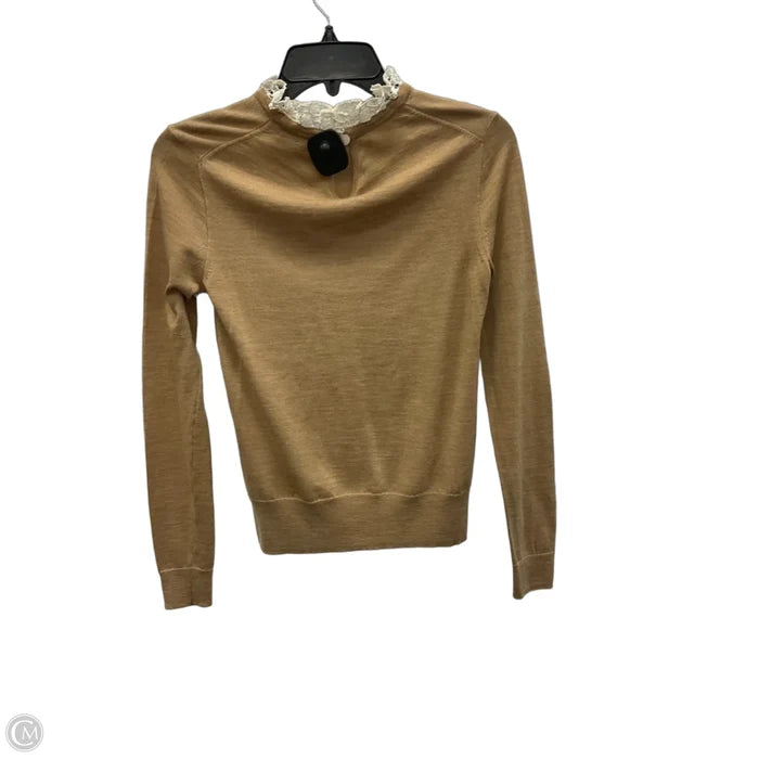 Top Long Sleeve By J. Crew In Tan, Size: Xs
