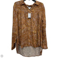 Top Long Sleeve By J. Jill In Brown, Size: Lp