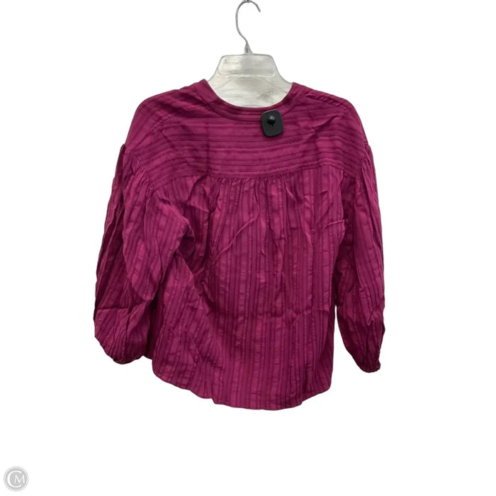Top Long Sleeve By Joie In Purple, Size: S