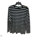 Top Long Sleeve By Lauren By Ralph Lauren In Black & White, Size: 2x