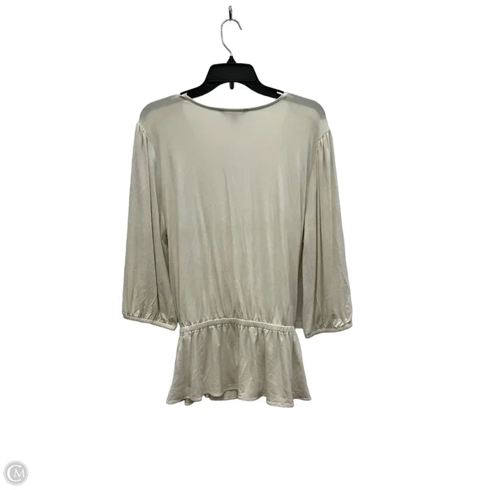 Top Long Sleeve By Lauren By Ralph Lauren In White, Size: 1x
