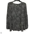 Top Long Sleeve By Loft In Black & White, Size: L