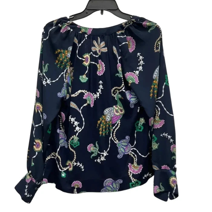 Top Long Sleeve By Loft In Navy, Size: S