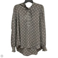 Top Long Sleeve By Loft In Polkadot Pattern, Size: Xl