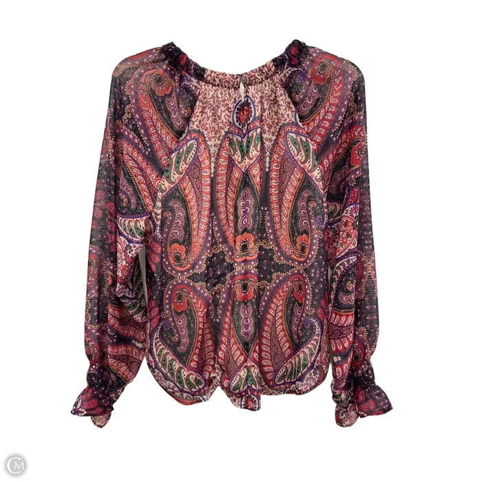 Top Long Sleeve By Loft In Purple, Size: M